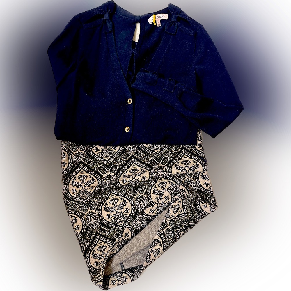 Juicy Couture Machine washable Black/Gold Skirt
